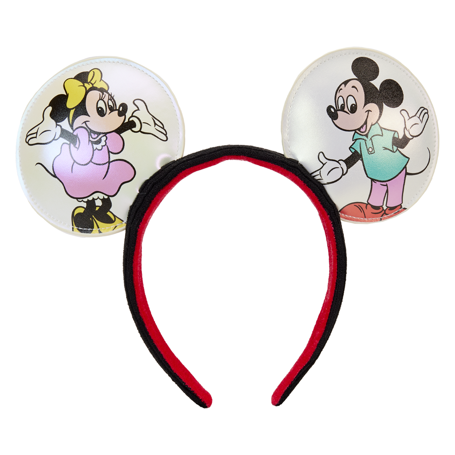 Disney100 Mickey & Friends Classic All-Over Print Iridescent Mini Backpack With Ear Headband Loungefly 6