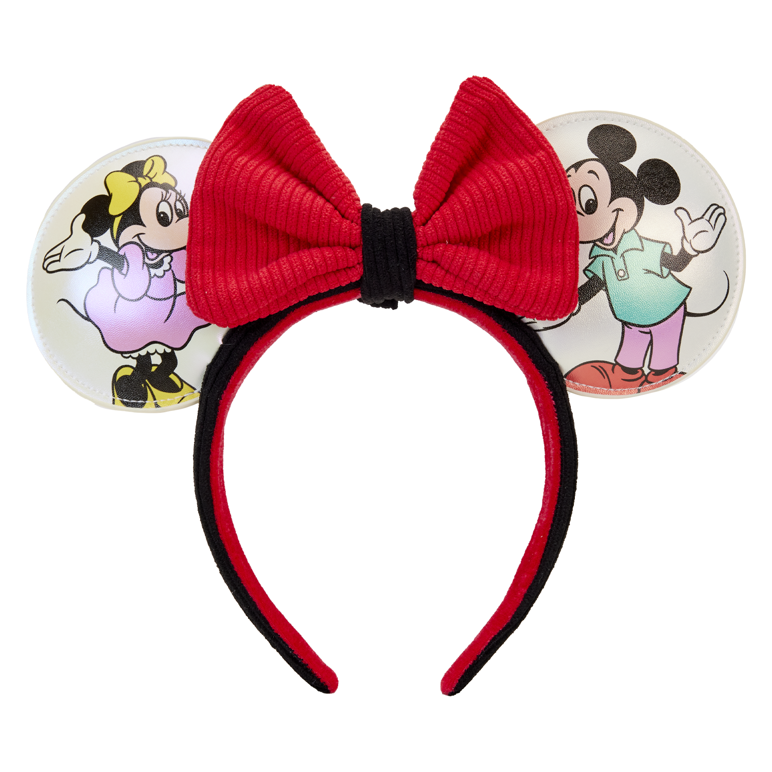 Disney100 Mickey & Friends Classic All-Over Print Iridescent Mini Backpack With Ear Headband Loungefly 10