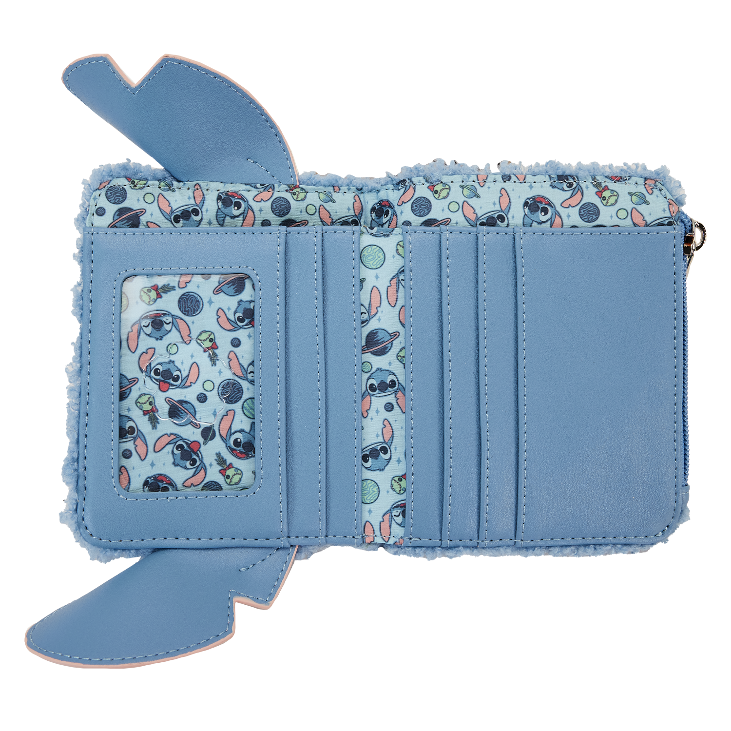 Stitch Plush Sherpa Cosplay Bifold Wallet