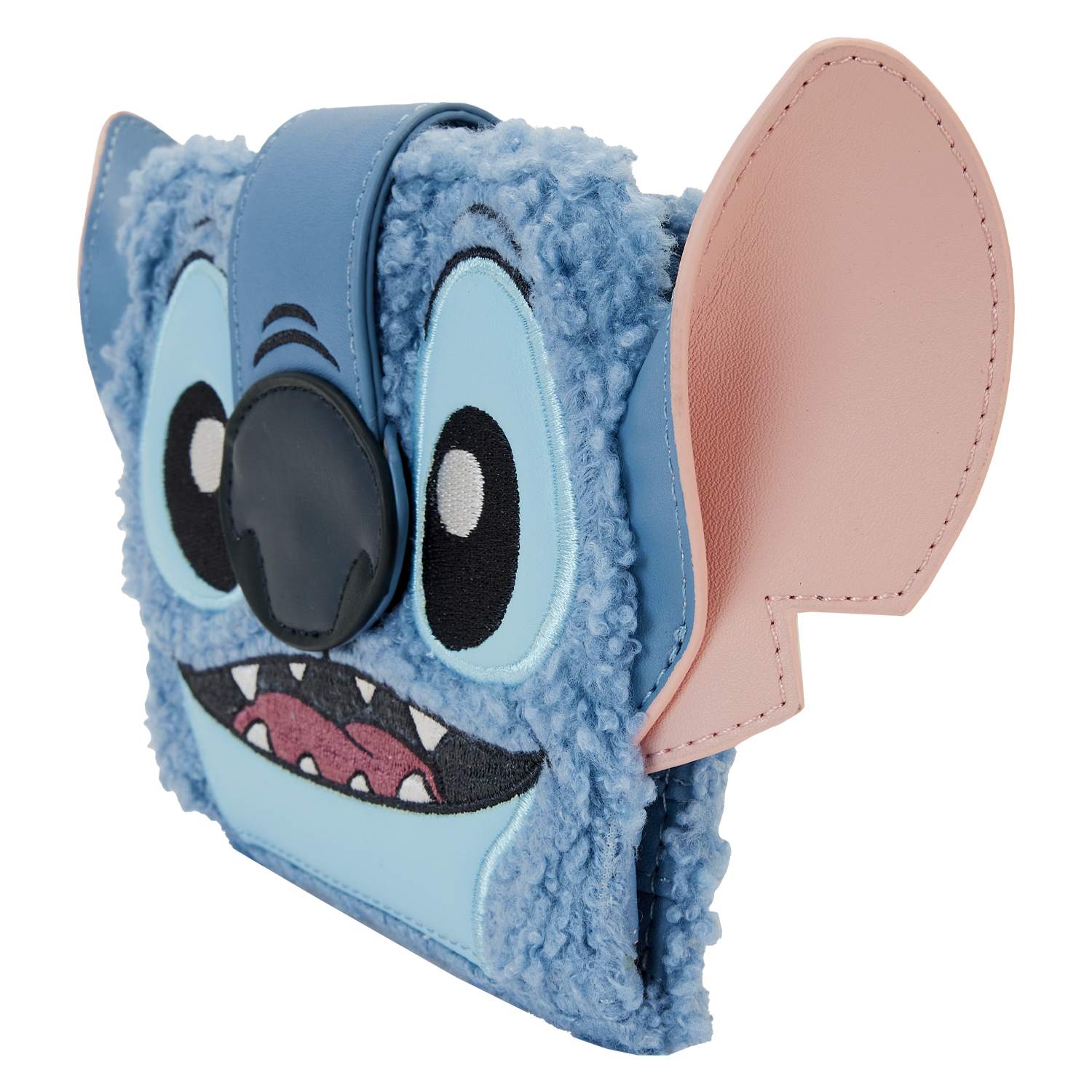 Stitch Plush Sherpa Cosplay Bifold Wallet 4