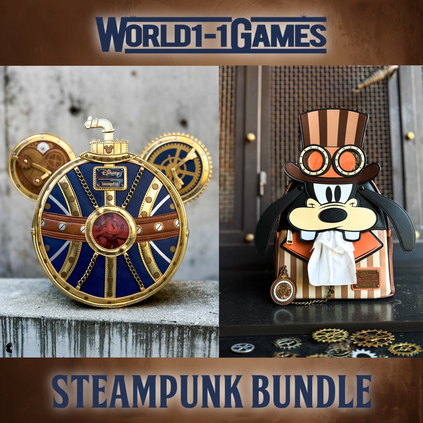 Steampunk Mickey and Goofy EXCLUSIVE BUNDLE