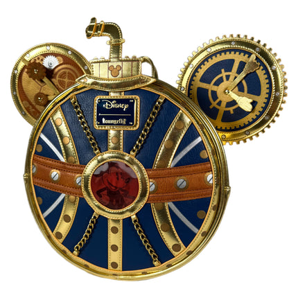 Steampunk Mickey Navy and Gold Mini Backpack