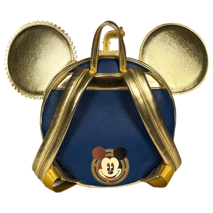 Steampunk Mickey Navy and Gold Mini Backpack