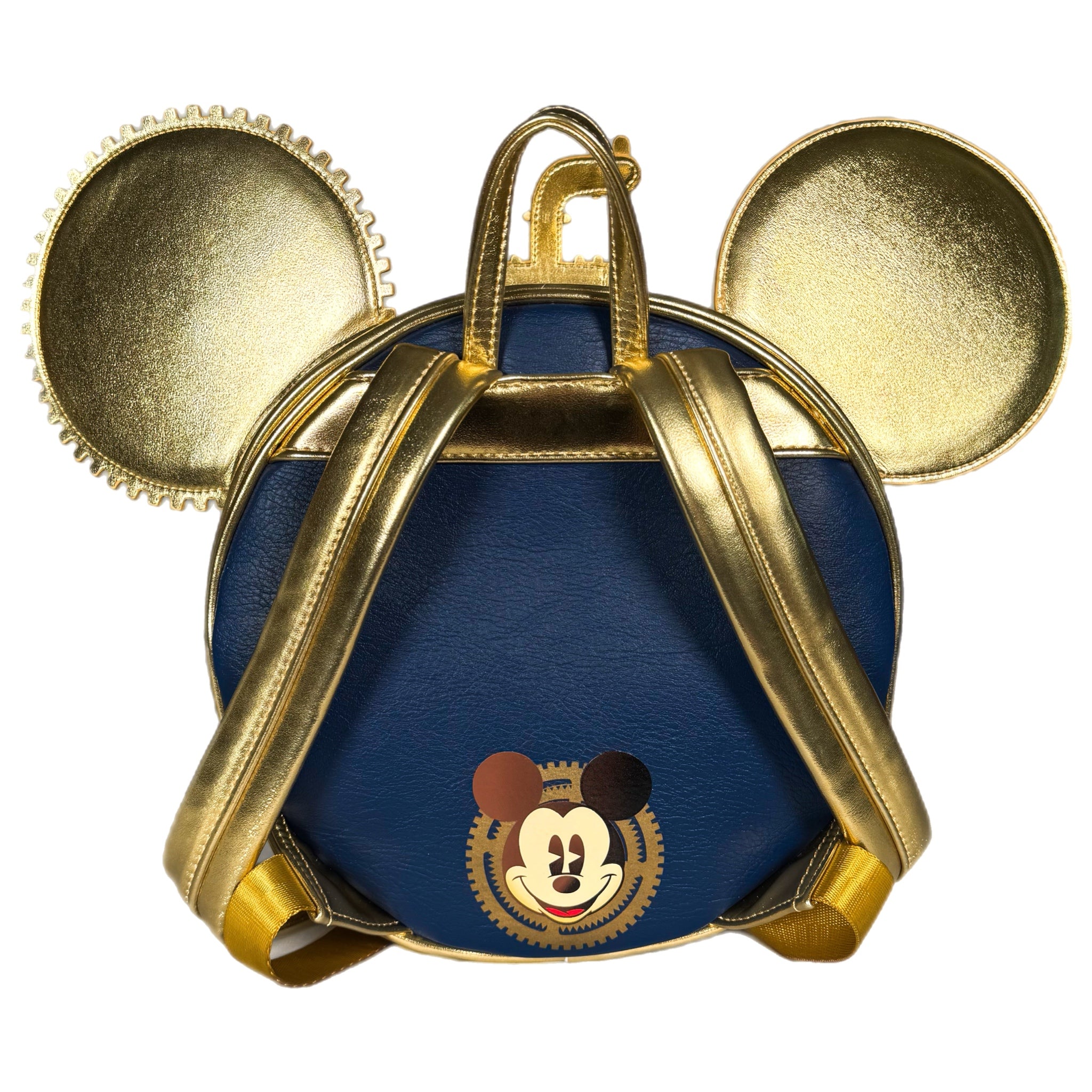 Steampunk Mickey Navy and Gold Mini Backpack 4