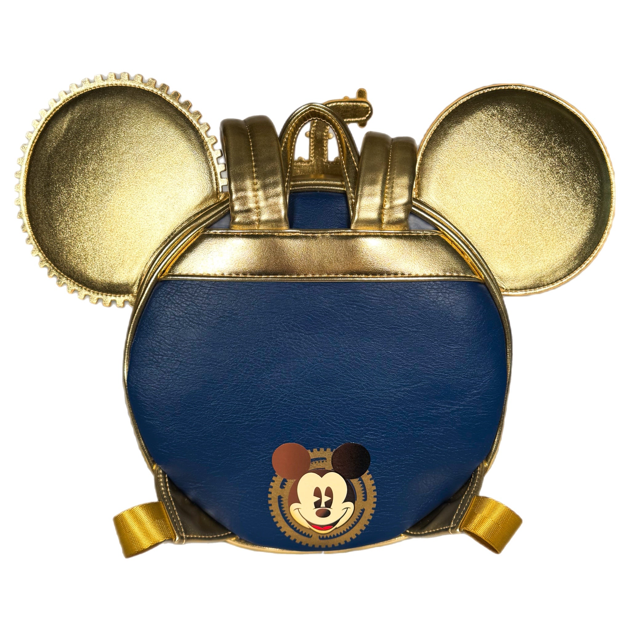 Steampunk Mickey Navy and Gold Mini Backpack 5