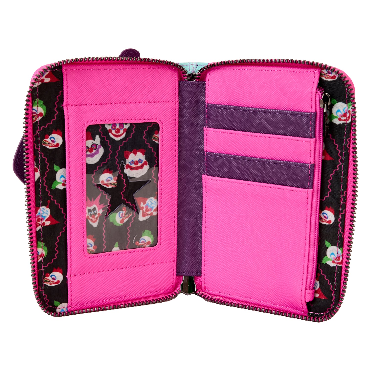 Killer Klown LF KILLER KLOWNS JUMB0 COSPLAY ZIP AROUND WALLET 5