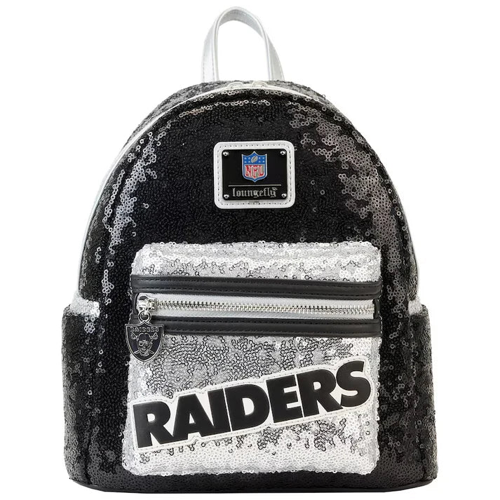 NFL LV Raiders Sequins Mini Backpack