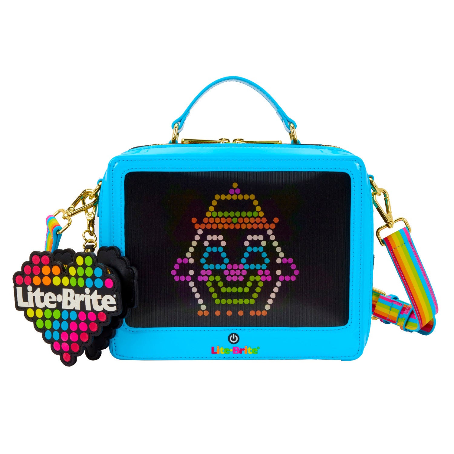 Lite-Brite Lenticular Glow Crossbody Bag with Coin Bag 1
