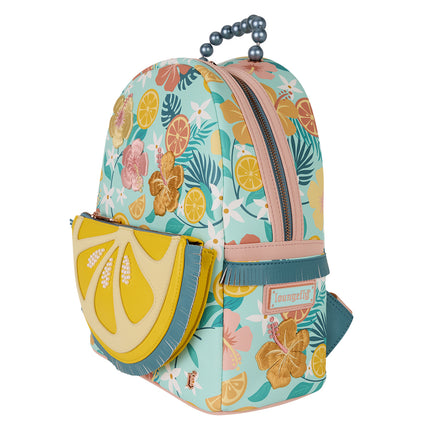 Tropical Lemon Floral Mini Backpack