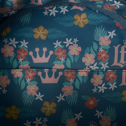 Tropical Lemon Floral Mini Backpack