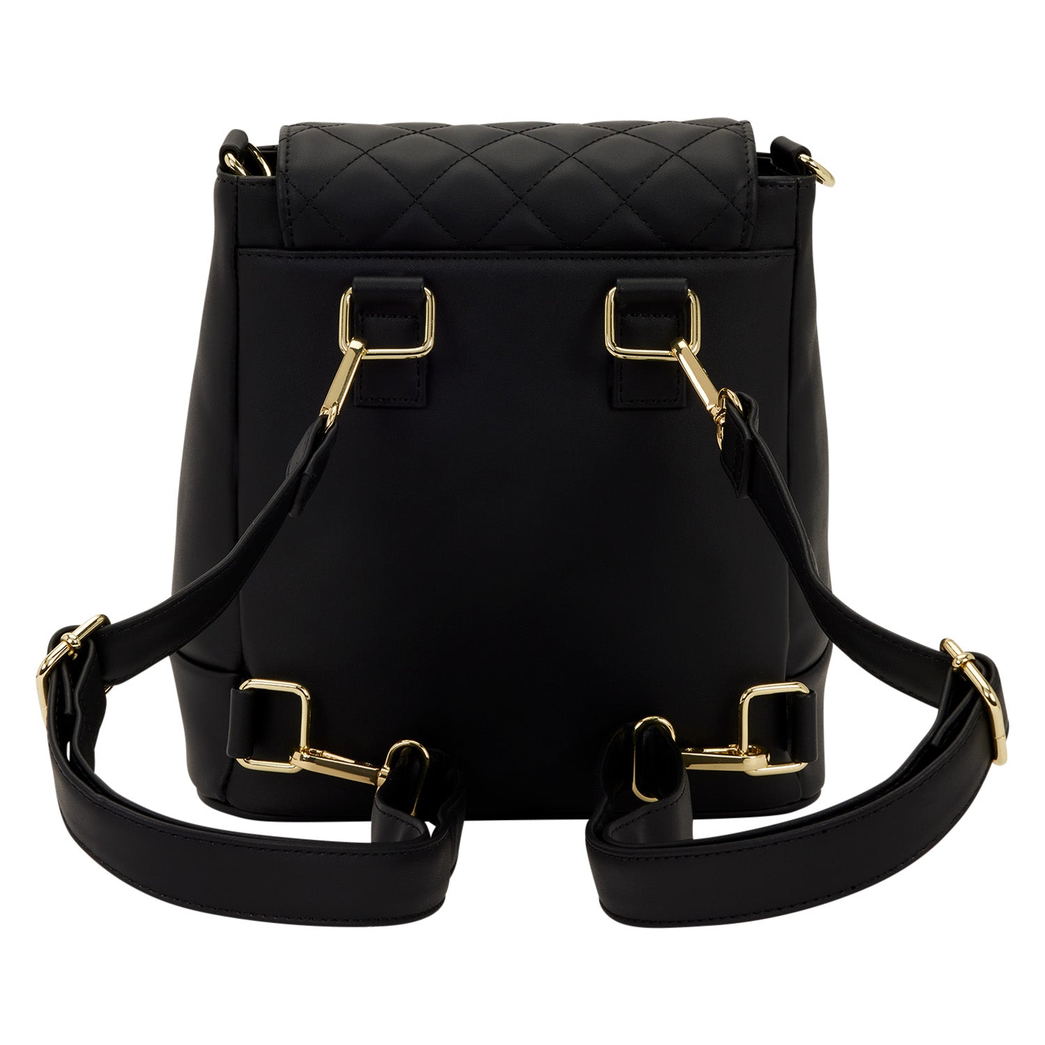 The Lilly Black Convertible Mini Backpack & Crossbody Bag 3