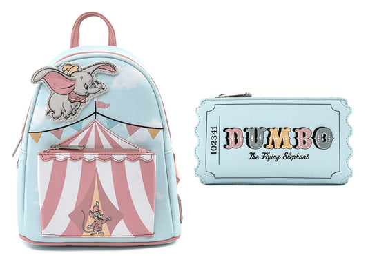 Dumbo Flying Circus Tent Mini Backpack & Wallet