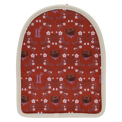 Cream & Red Floral Light-Up Mini Backpack Insert Organizer