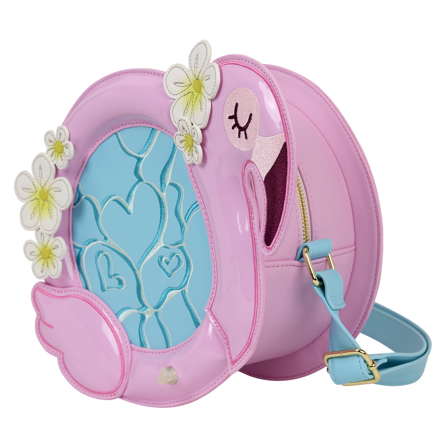 LOUNGEFLY FLAMINGO CROSSBODY BAG