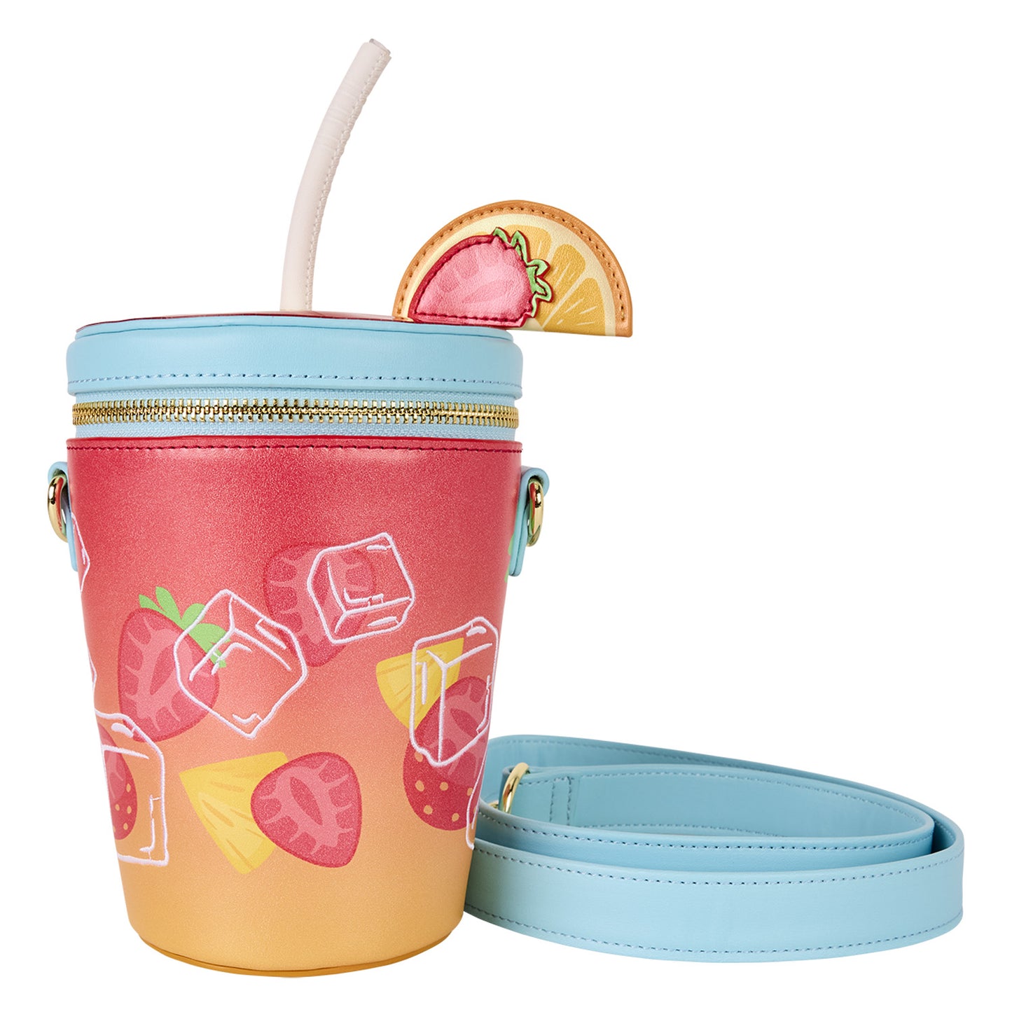 LOUNGEFLY TROPICAL DRINK CROSSBODY BAG