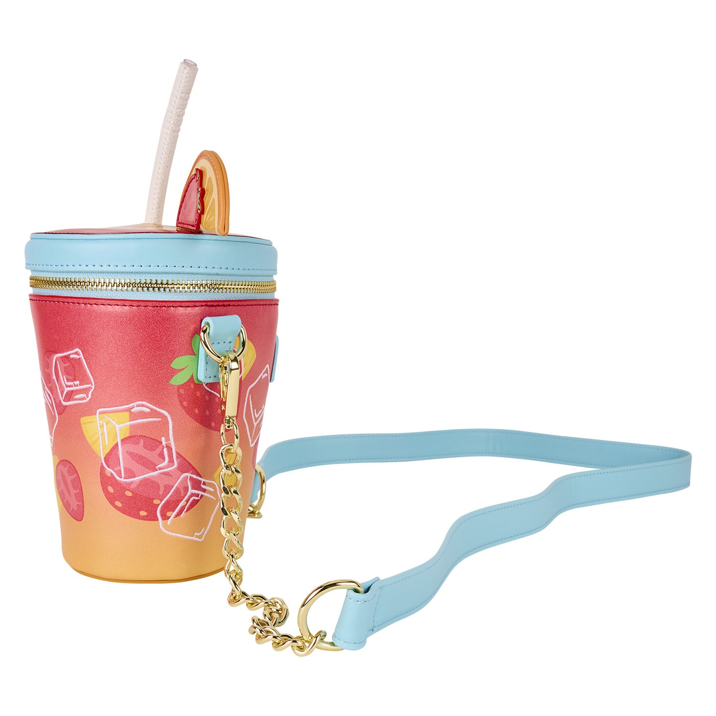 LOUNGEFLY TROPICAL DRINK CROSSBODY BAG