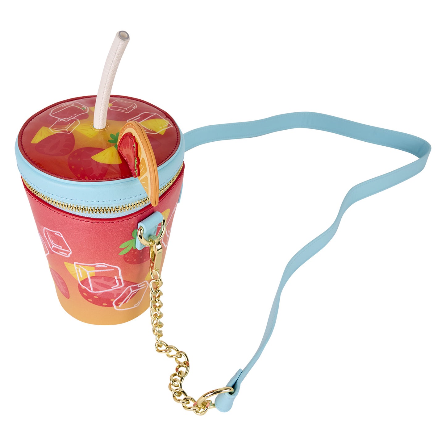 LOUNGEFLY TROPICAL DRINK CROSSBODY BAG