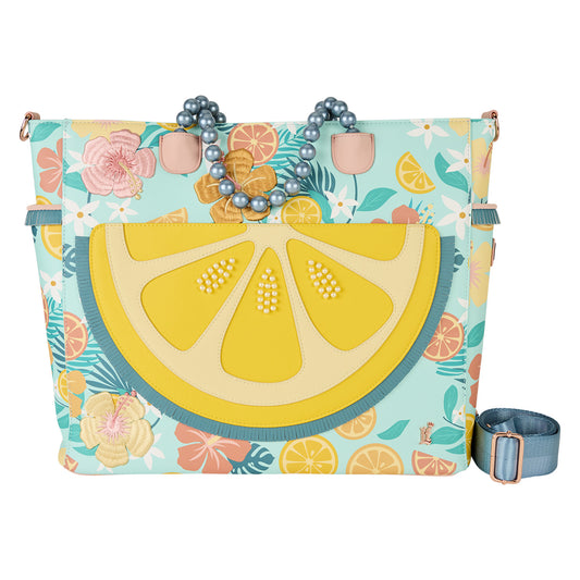 LOUNGEFLY LEMON CONVERTIBLE TOTE BAG