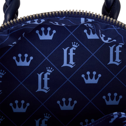 Blue Checkered Convertible Mini Backpack & Crossbody Bag