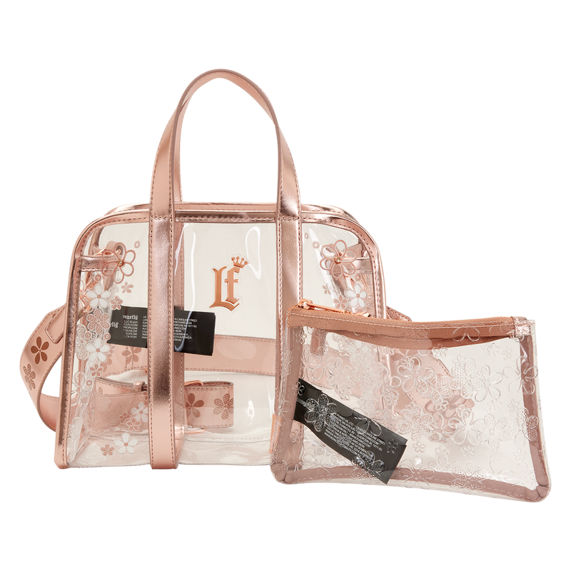 Loungefly Clear Floral Crossbody Bag with Coin Bag