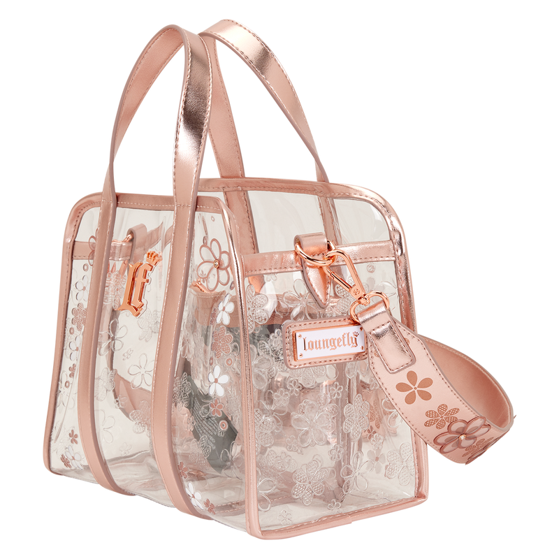 Loungefly Clear Floral Crossbody Bag with Coin Bag 3