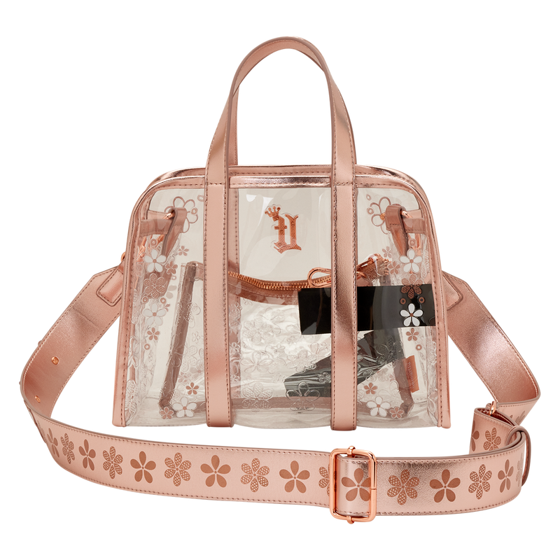 Loungefly Clear Floral Crossbody Bag with Coin Bag 4