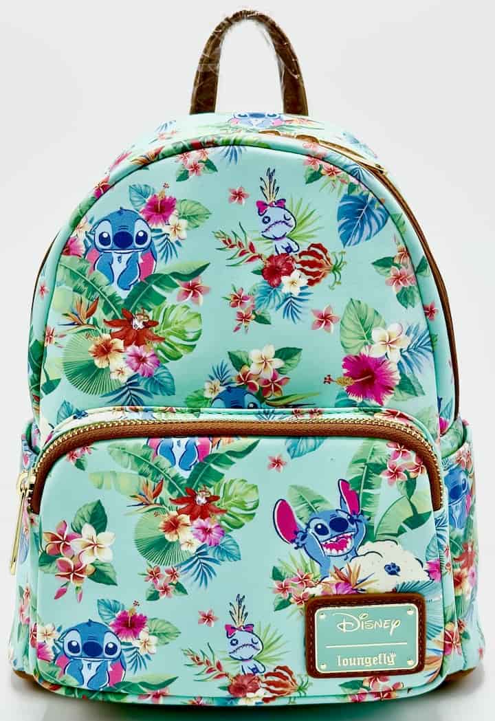 Lilo & Stitch Mint Floral Mini Backpack - 707 Street Exclusive