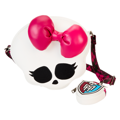 Monster High Skullette Figural Crossbody Bag with Coin Bag