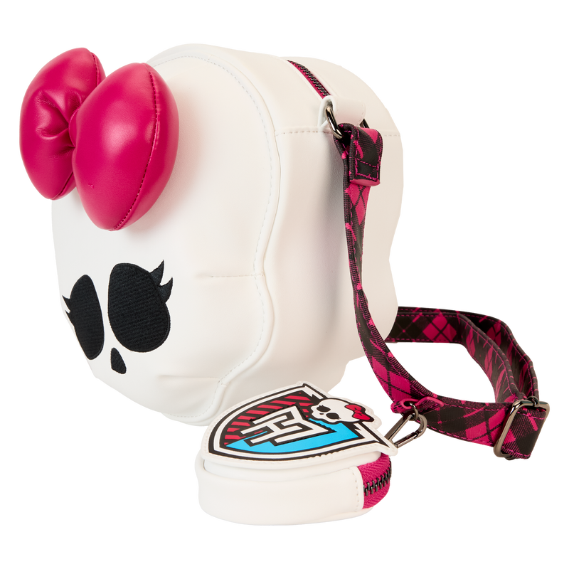 Monster High Skullette Figural Crossbody Bag with Coin Bag