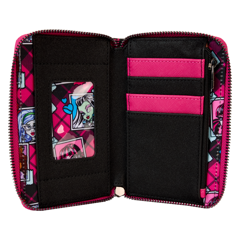 Monster High Logo Zip Around Wallet