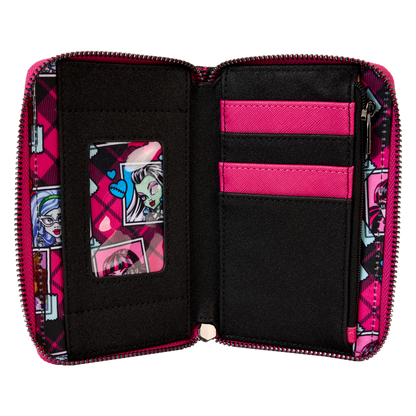 Monster High Logo Zip Around Wallet