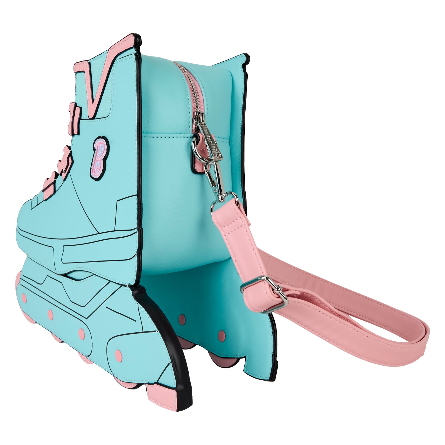 LF MATTEL CLASSIC BARBIE FIGURAL SKATE CROSSBODY BAG