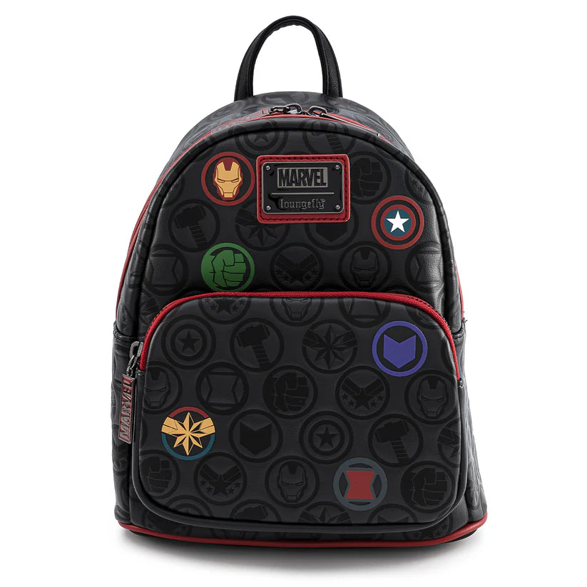 Avengers Debossed Icons AOP Mini Backpack