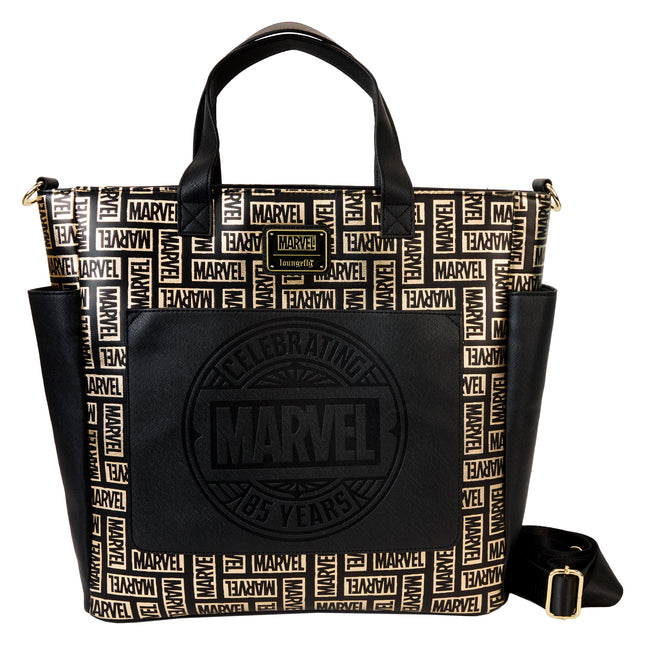 Marvel 85th Anniversary All-Over Print Logo Convertible Backpack & Tote Crossbody Bag
