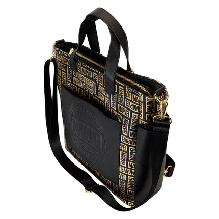Marvel 85th Anniversary All-Over Print Logo Convertible Backpack & Tote Crossbody Bag