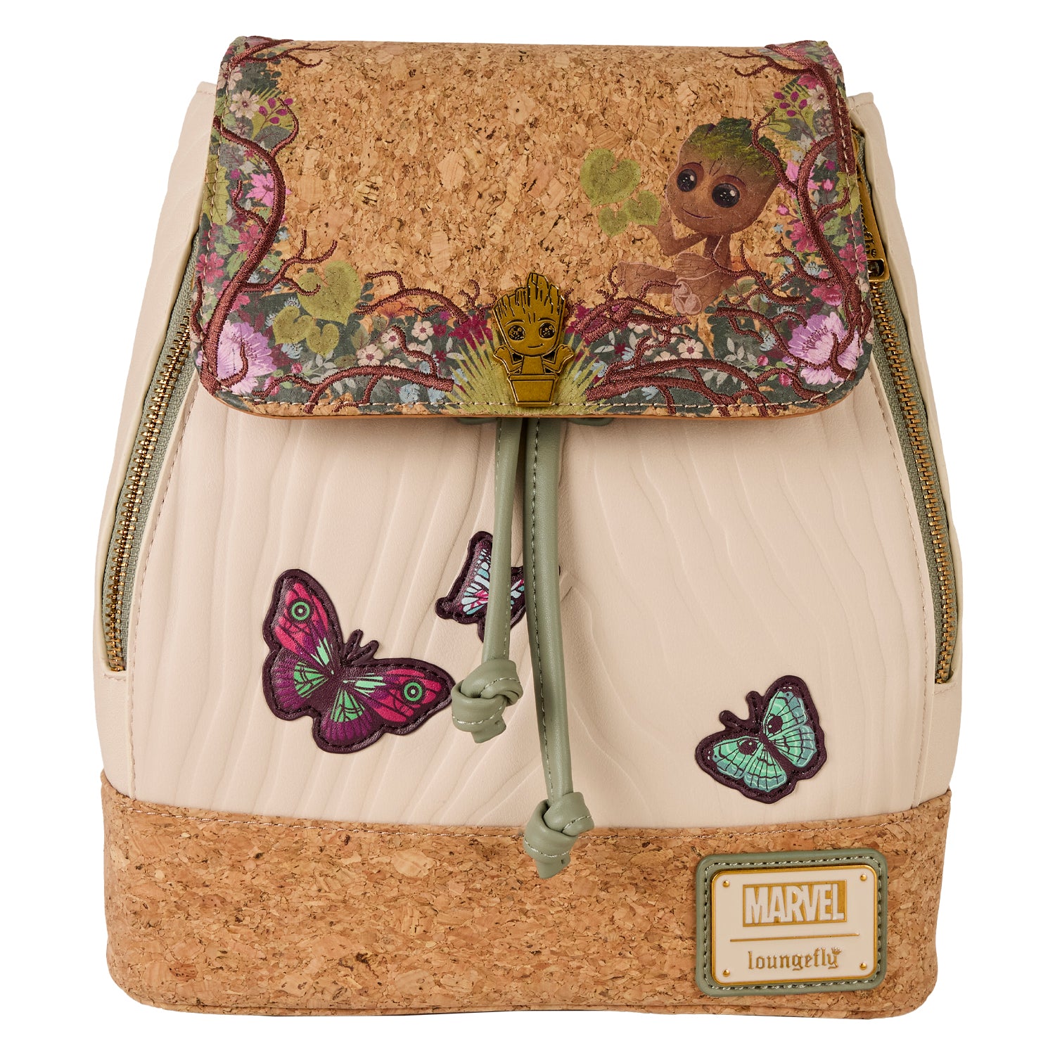 GOTG Groot Floral Drawstrings Mini Backpack