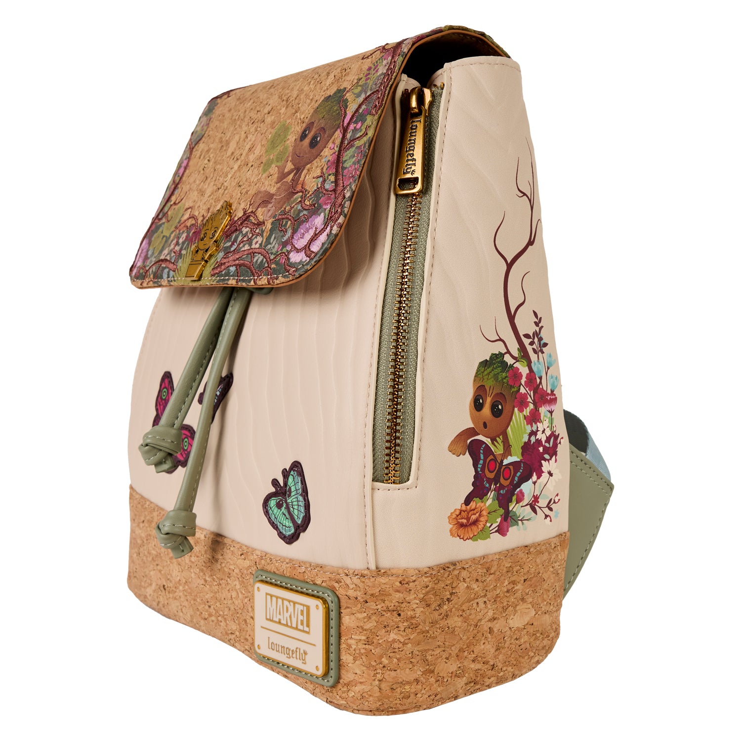 Guardians of the Galaxy Floral Groot Drawstring Mini Backpack