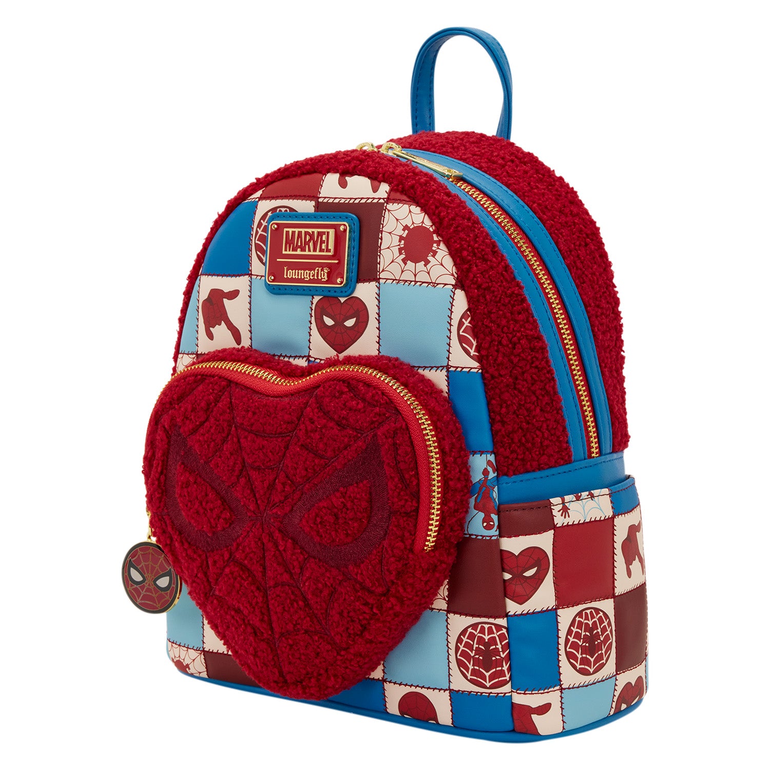 Spider-Man Sherpa Heart Mini Backpack 3