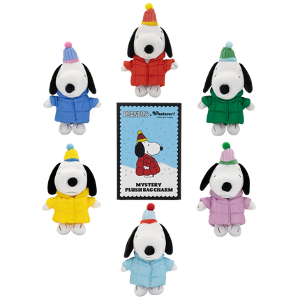 Peanuts Snoopy Puffer Jacket Mystery Box Plush Bag Charms