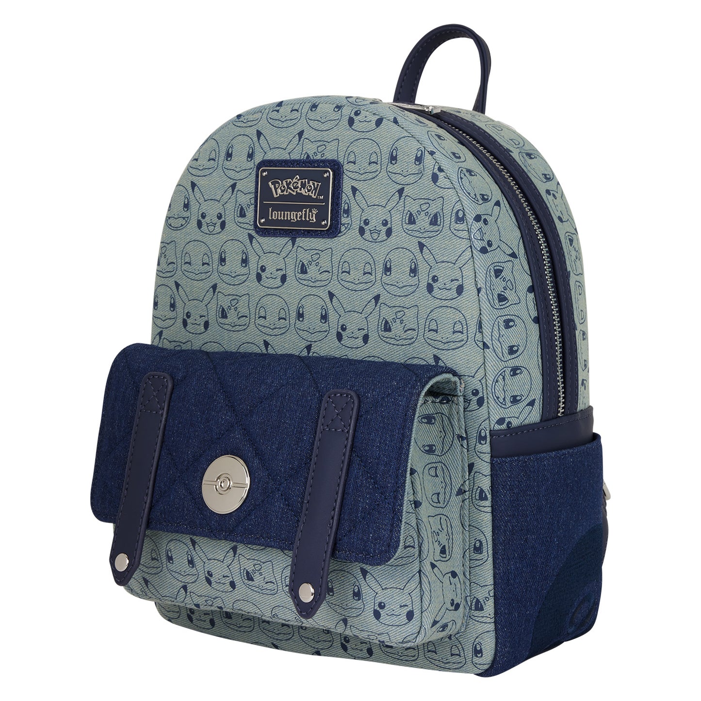 LF POKÉMON FAUX DENIM MINI BACKPACK