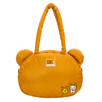 Rilakkuma Head Padded Nylon Tote Bag