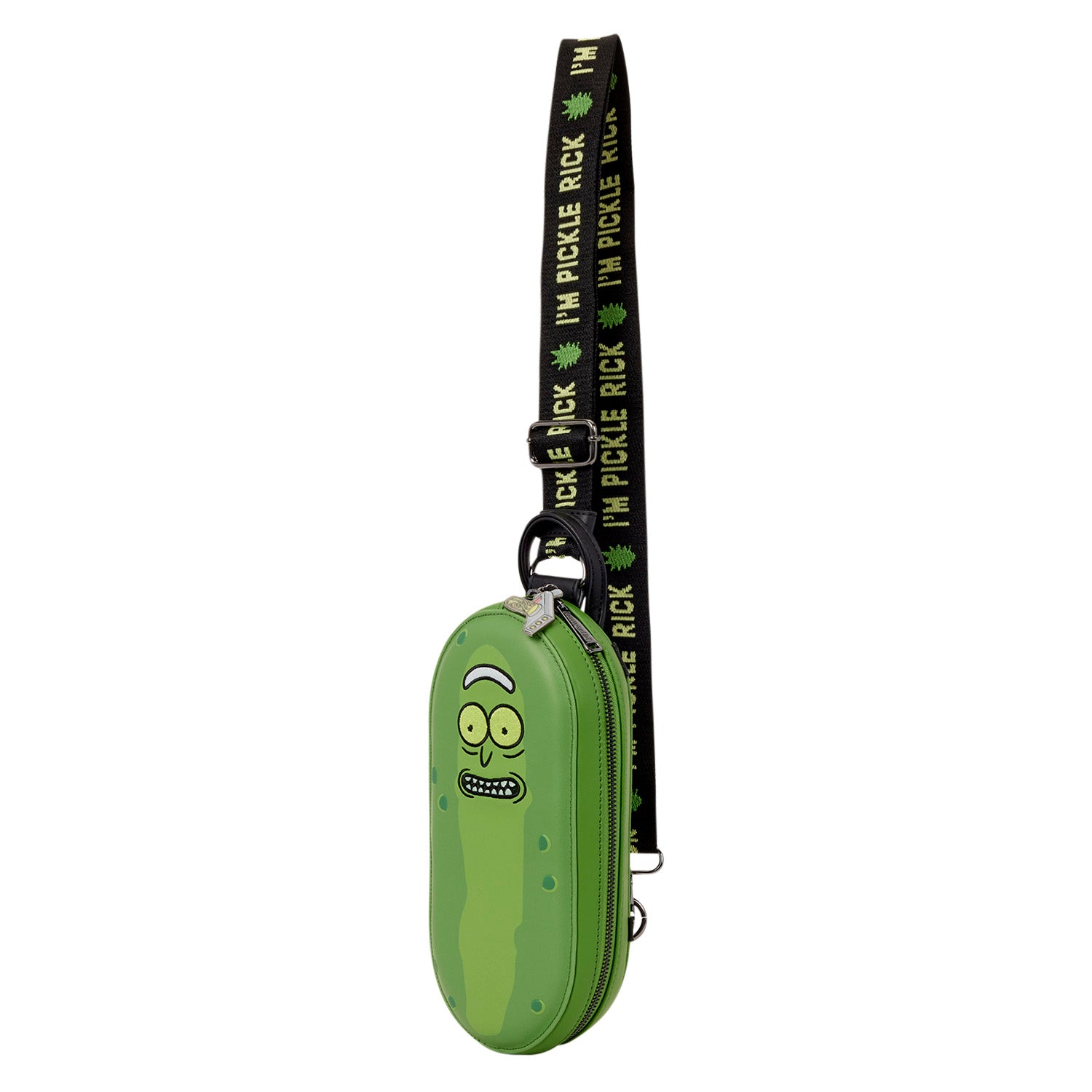Cartoon Network Rick and Morty Pickle Rick Sling Crossbody Bag