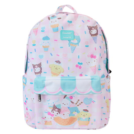 Sanrio Hello Kitty & Friends Sweets All-Over Print Nylon Full-Size Backpack