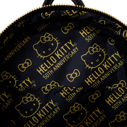 Sanrio Hello Kitty 50th Anniversary Metallic Gold Mini Backpack