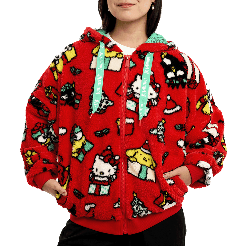 Sanrio Christmas Presents Zip Up Unisex Hoodie