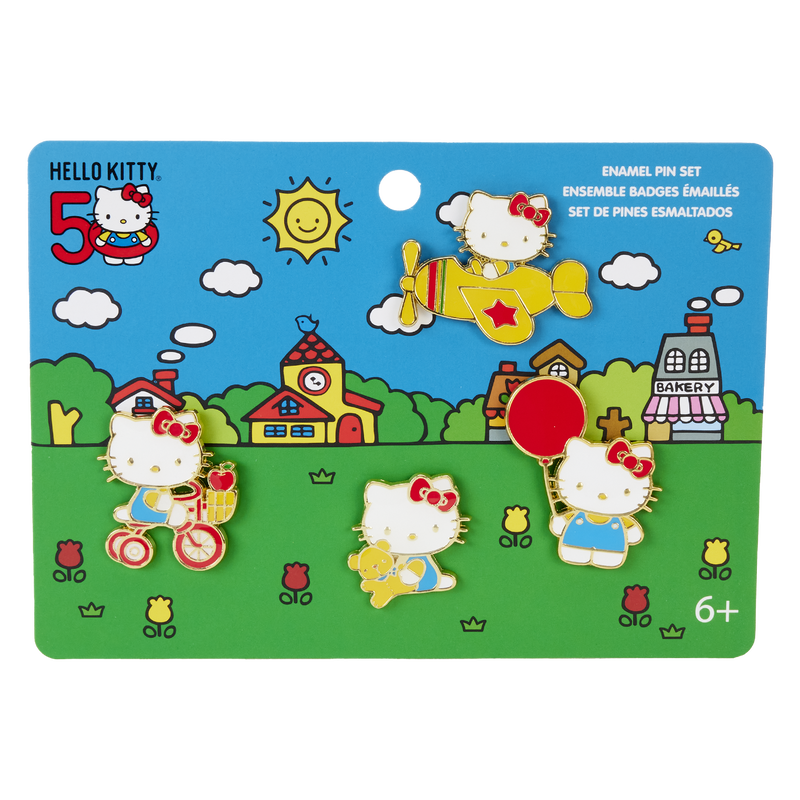 Sanrio Hello Kitty 50th Anniversary 4-Piece Pin Set