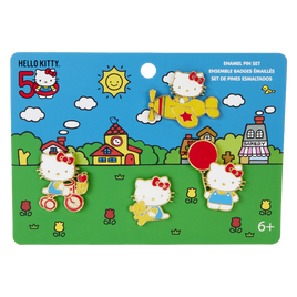 Sanrio Hello Kitty 50th Anniversary 4-Piece Pin Set