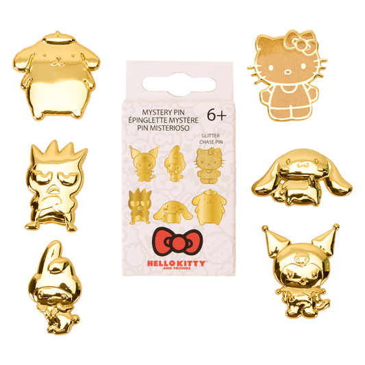 Sanrio 50th Anniversary Gold Mystery Box Pin