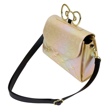 Sanrio Hello Kitty 50th Anniversary Metallic Gold Crossbody Bag