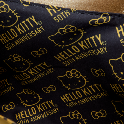 Sanrio Hello Kitty 50th Anniversary Metallic Gold Crossbody Bag